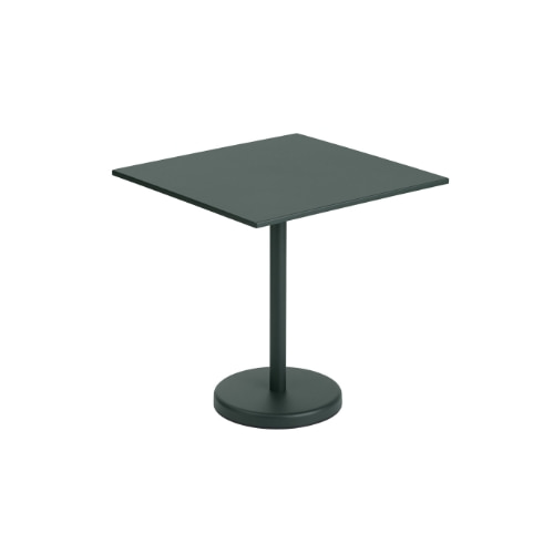 무토 리니어 스틸 카페 테이블 - 다크 그린 (3size)