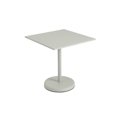 무토 리니어 스틸 카페 테이블 - 그레이 (3size)