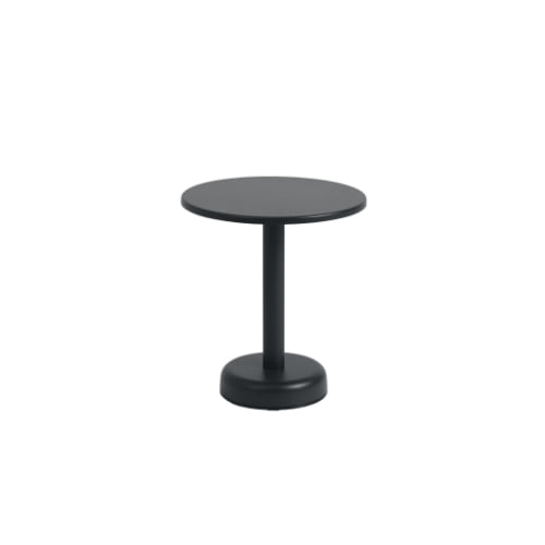 무토 리니어 스틸 커피 테이블 ø42 (아웃도어) - 블랙