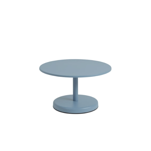 무토 리니어 스틸 커피 테이블 ø70 (아웃도어) - 페일 블루