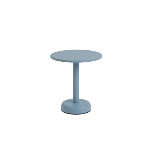 무토 리니어 스틸 커피 테이블 ø42 (아웃도어) - 페일 블루
