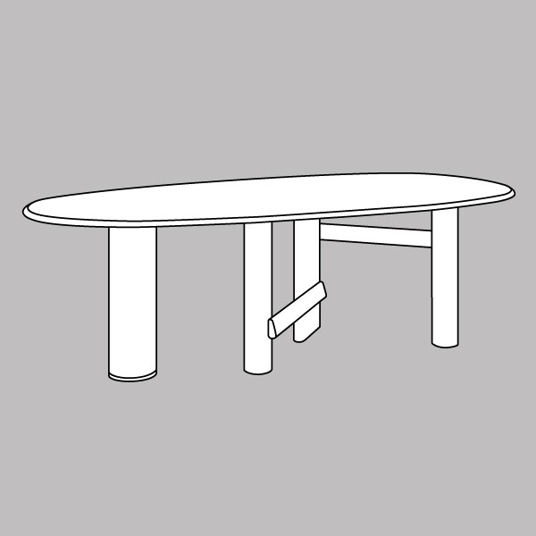 [커스텀 오더] 까시나 센구 테이블 (230x116)